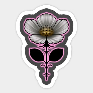 Pink Flower Sticker